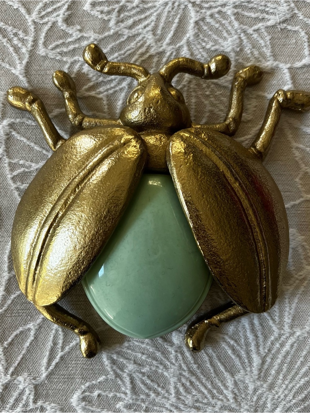 Gold Beetle Decorative Home Decor Accent